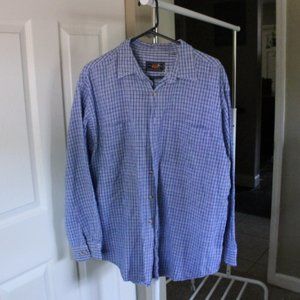 Route 66 Long sleeve blue plaid shirt